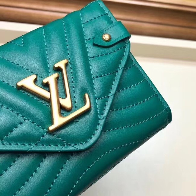 LOUIS VUITTON NEW WAVE COMPACT WALLET M63427 green