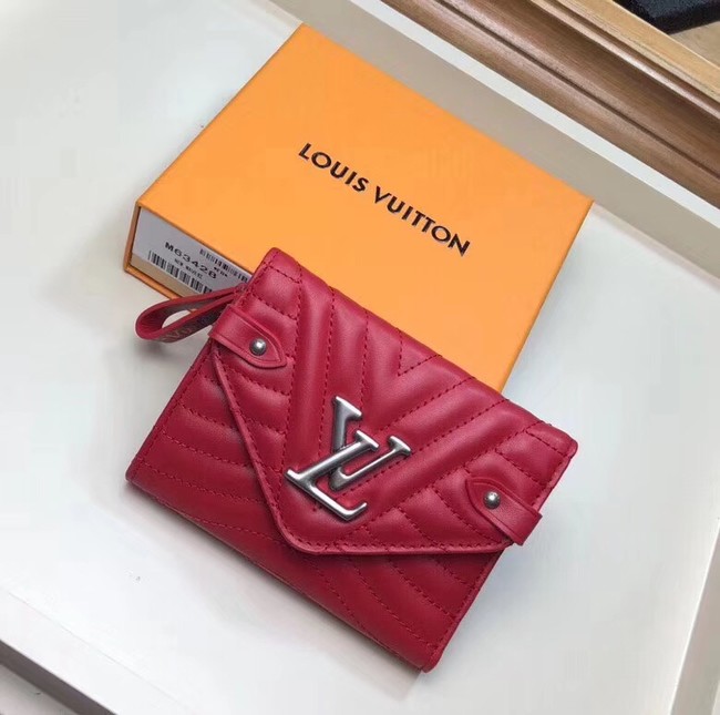 LOUIS VUITTON NEW WAVE COMPACT WALLET M63427 red