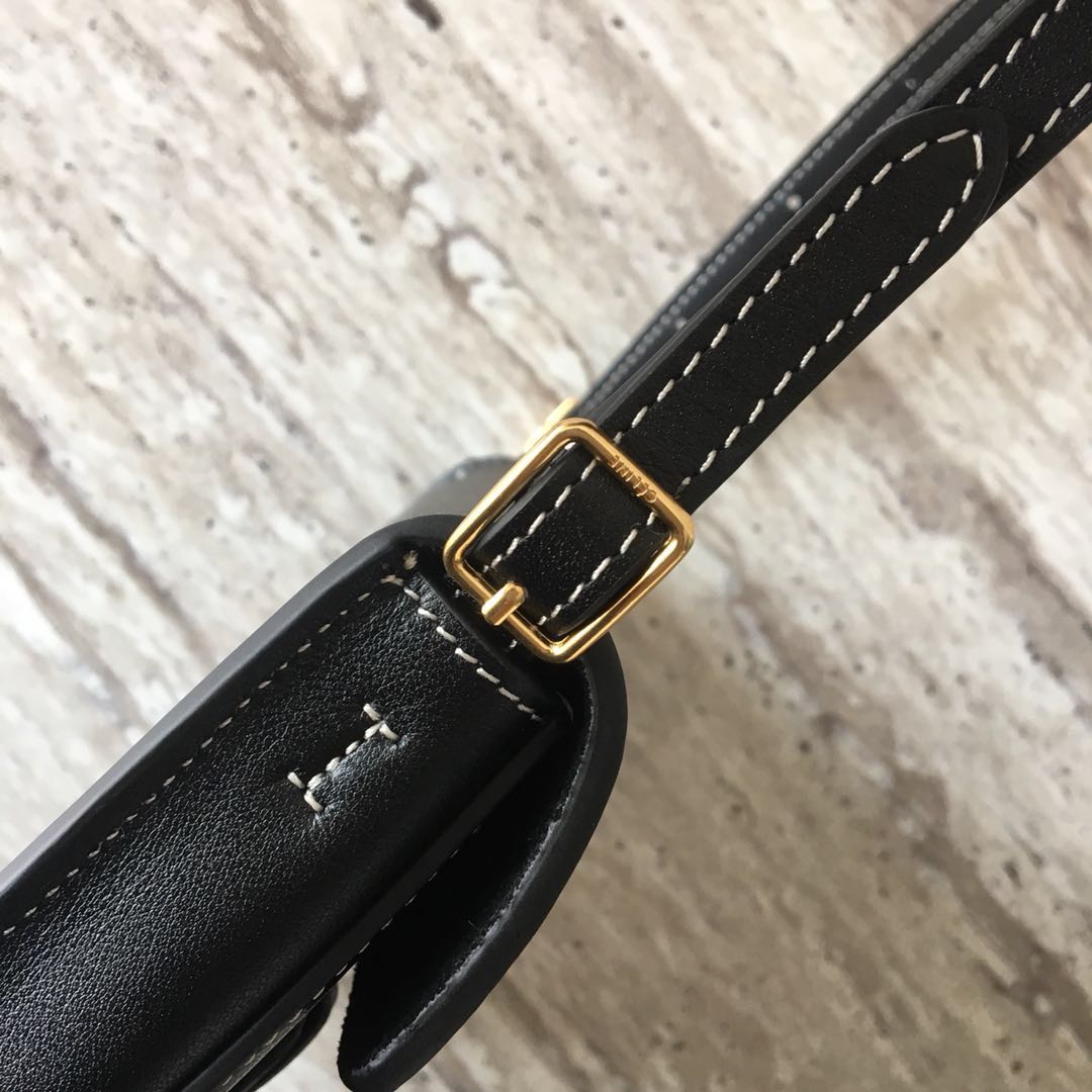Celine Original Leather mini Shoulder Bag 3694 black