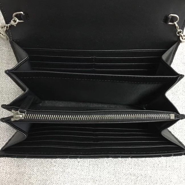 Gucci Dionysus GG velvet mini chain wallet 401231 black