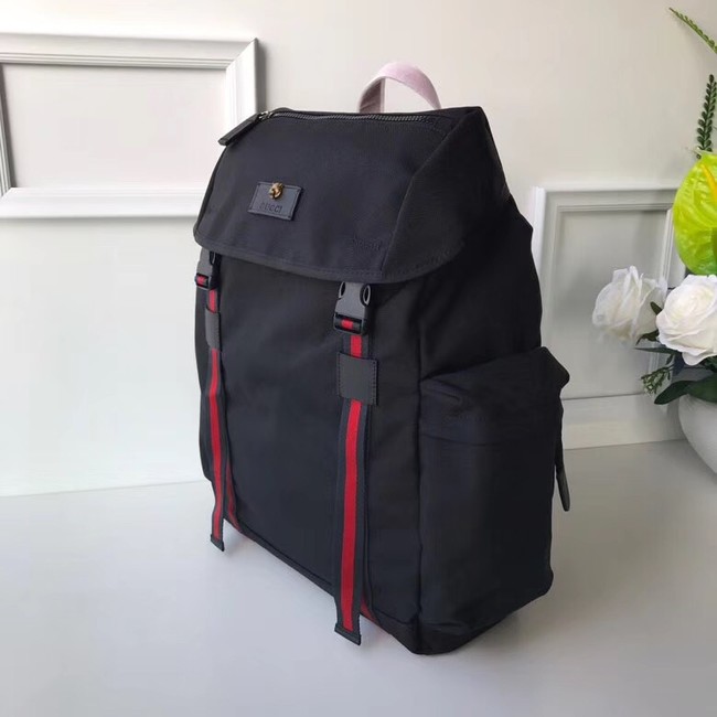 Gucci Techno canvas backpack 429037 black	