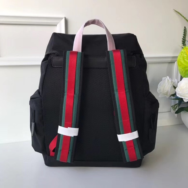 Gucci Techno canvas backpack 429037 black	
