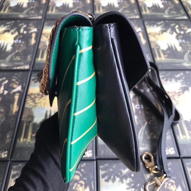Gucci Medium double shoulder bag 524822 green