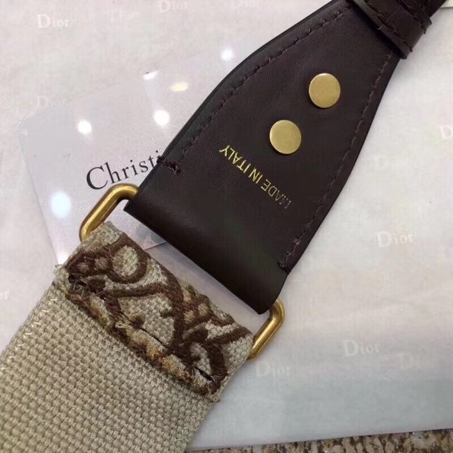 Dior BROWN CANVAS STRAP 03566