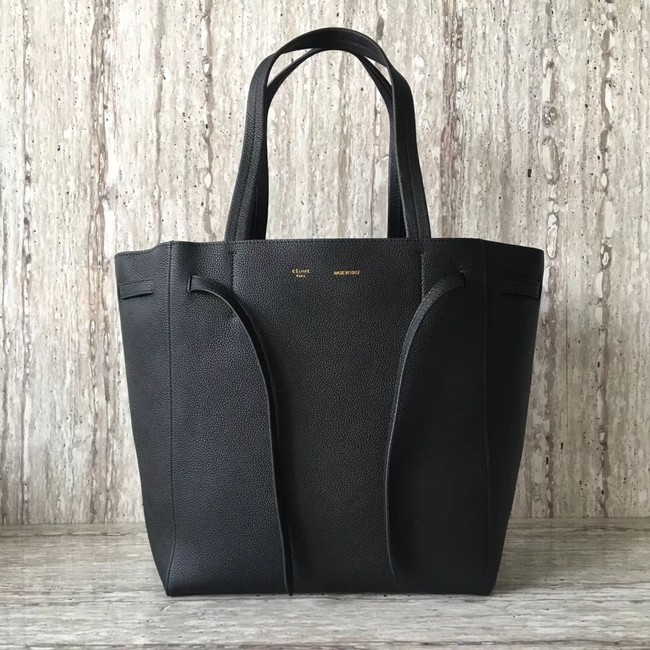 CELINE SMALL CABAS PHANTOM IN SOFT GRAINED CALFSKIN 17602 black