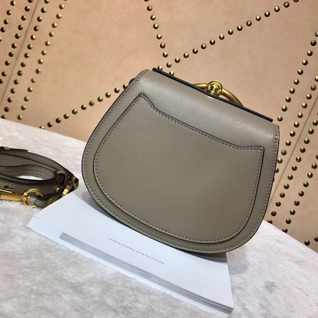 CHLOE Small Nile leather Horse bracelet bag 3E1302 grey