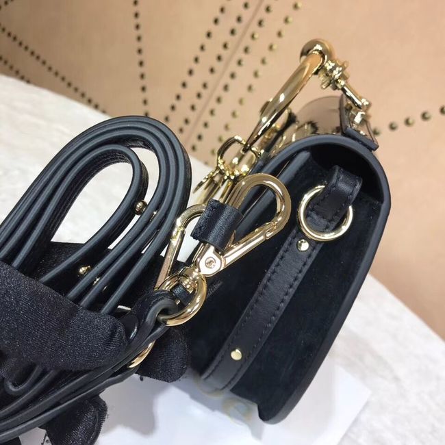 CHLOE Small Nile patent leather bracelet bag 3E1302 black
