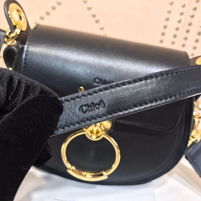 CHLOE Tess Small leather shoulder bag 3E153 black