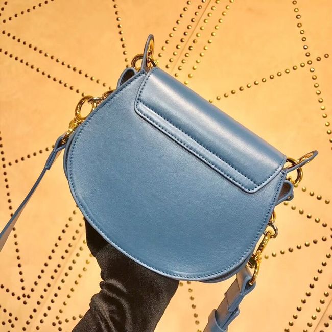 CHLOE Tess Small leather shoulder bag 3E153 blue