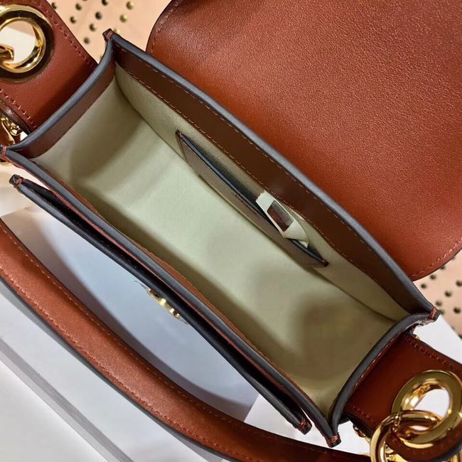 CHLOE Tess Small leather shoulder bag 3E153 camel