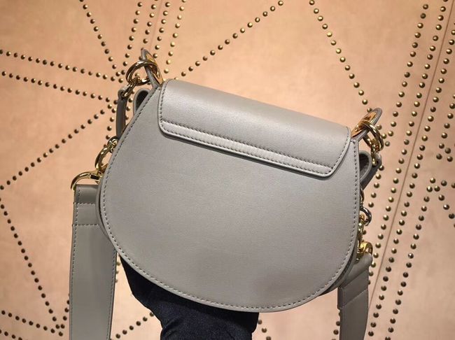 CHLOE Tess Small leather shoulder bag 3E153 grey