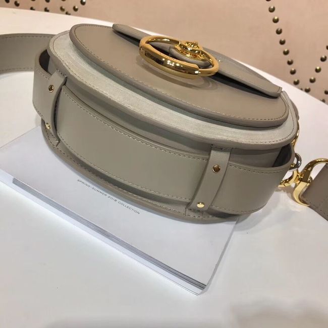 CHLOE Tess Small leather shoulder bag 3E153 grey