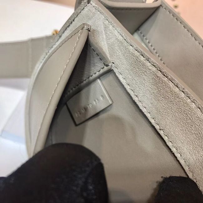 CHLOE Tess Small leather shoulder bag 3E153 grey