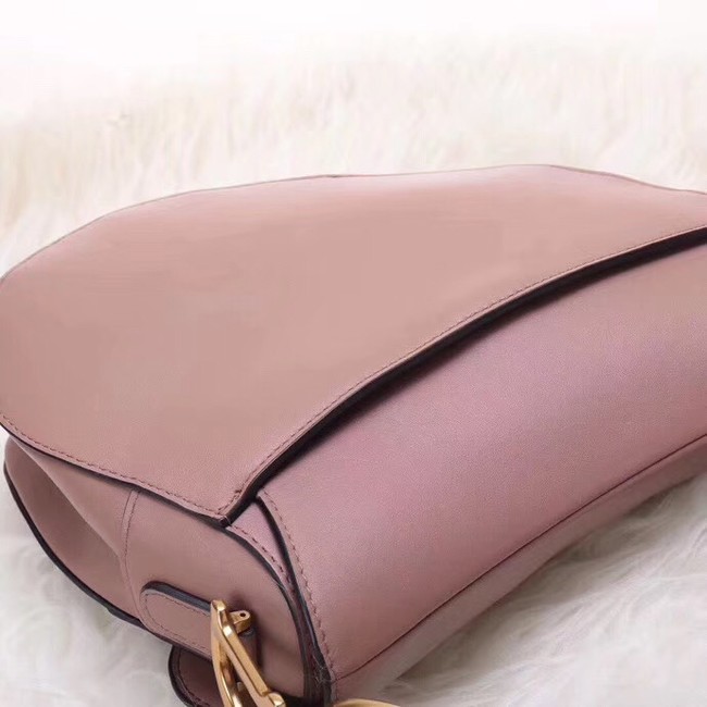 Dior MINI SADDLE BAG IN PINK CALFSKIN M0447 pink