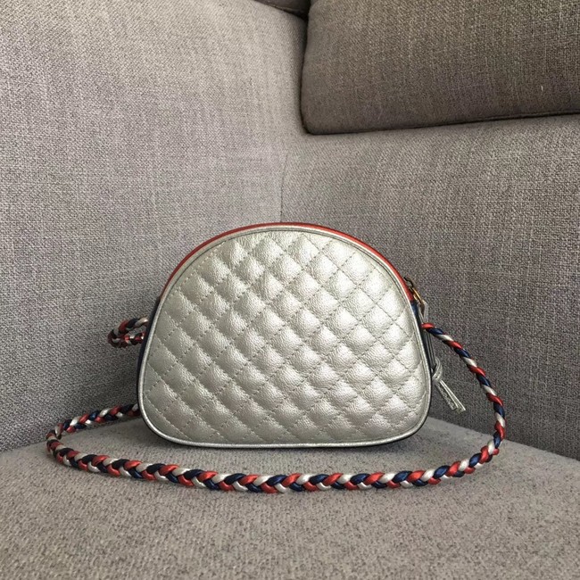 Gucci Laminated leather mini bag 534951 red&blue