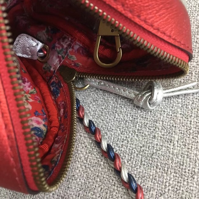 Gucci Laminated leather mini bag 534951 red&blue