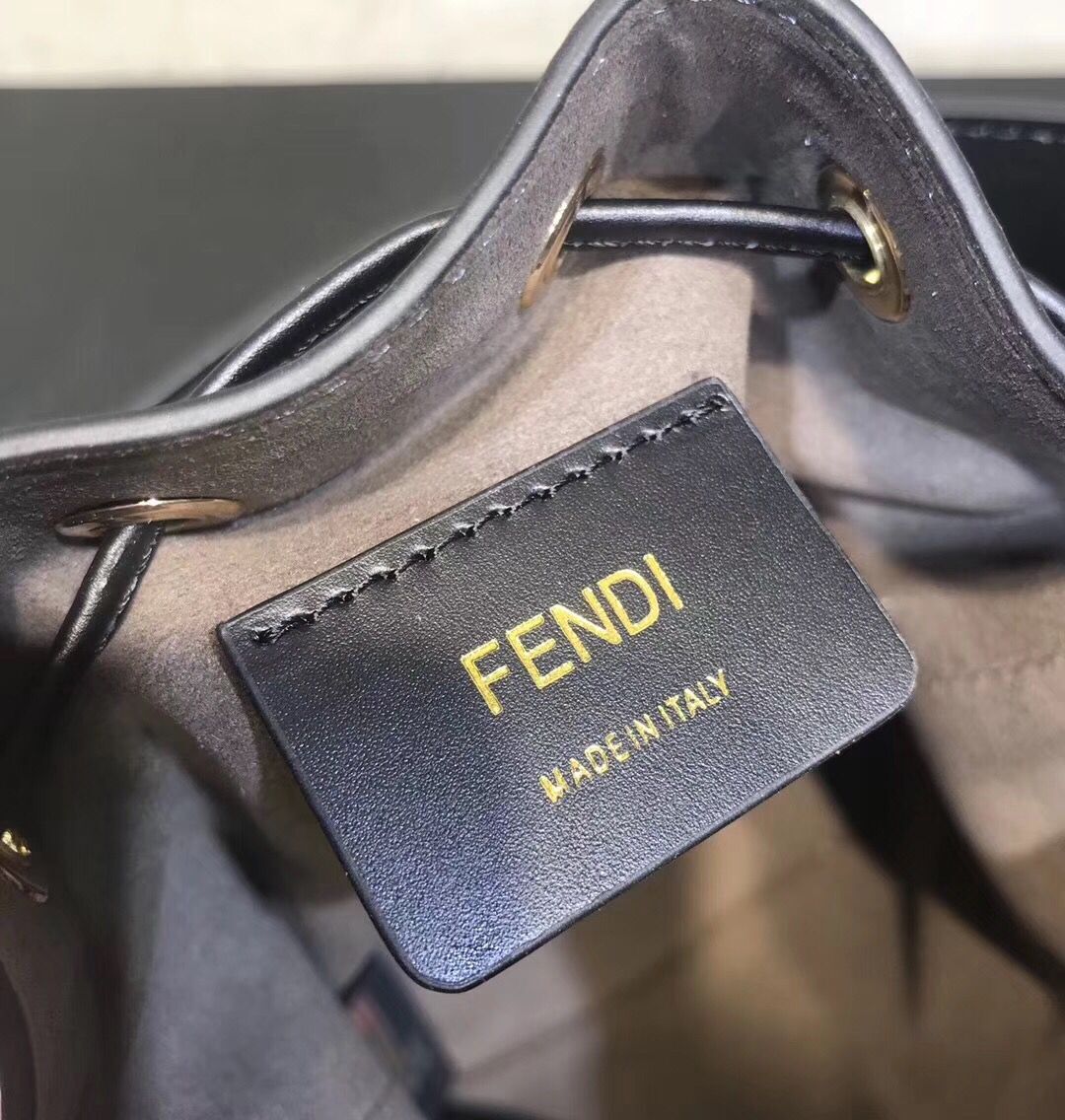 Fendi Calfskin Leather Flap TOTE Bag 3326 Black