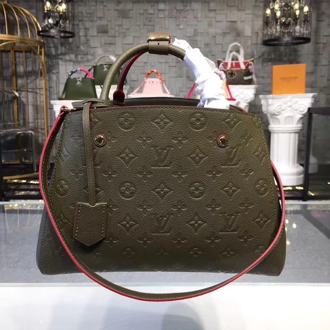 Louis vuitton original mongram empreinte MONTAIGNE PM M43660 green