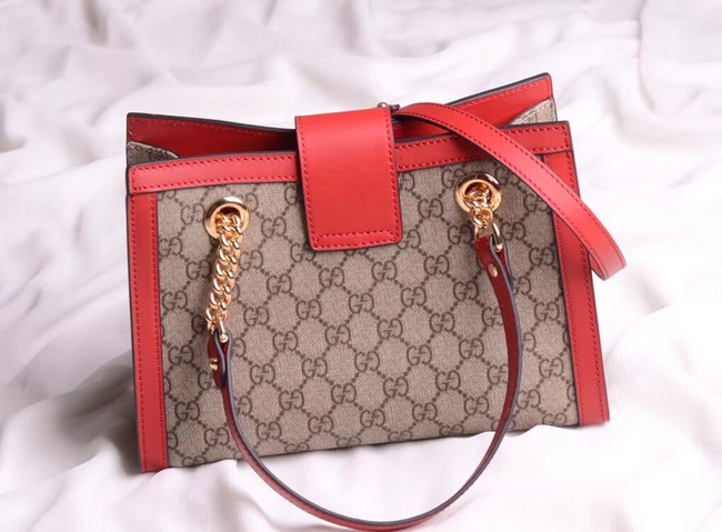 Gucci original Padlock shoulder bag 498156 red