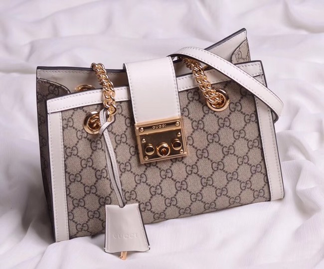 Gucci original Padlock shoulder bag 498156 white