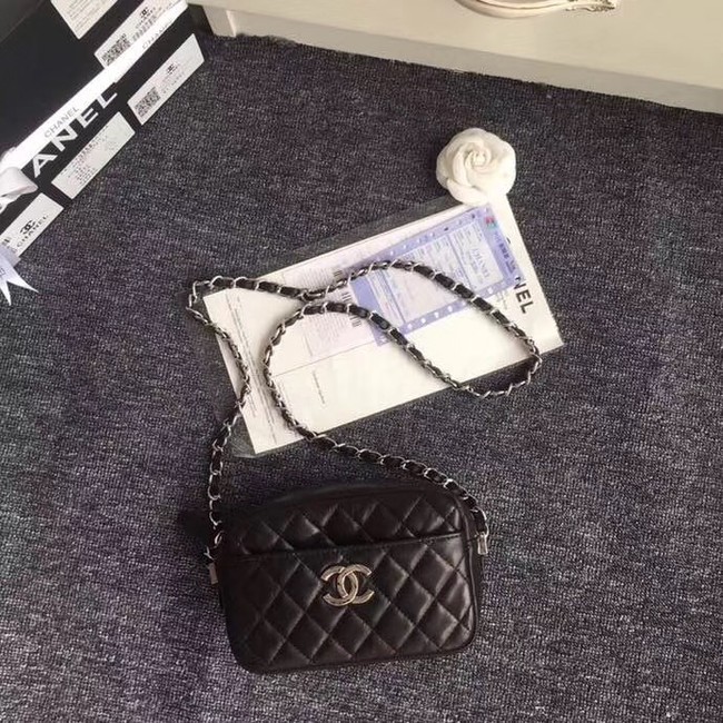 Chanel Classic Clutch with Chain Original Sheepskin 57746 black