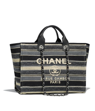 Chanel Shopping Bag Original A66941 Gray& Dark Gray & Black