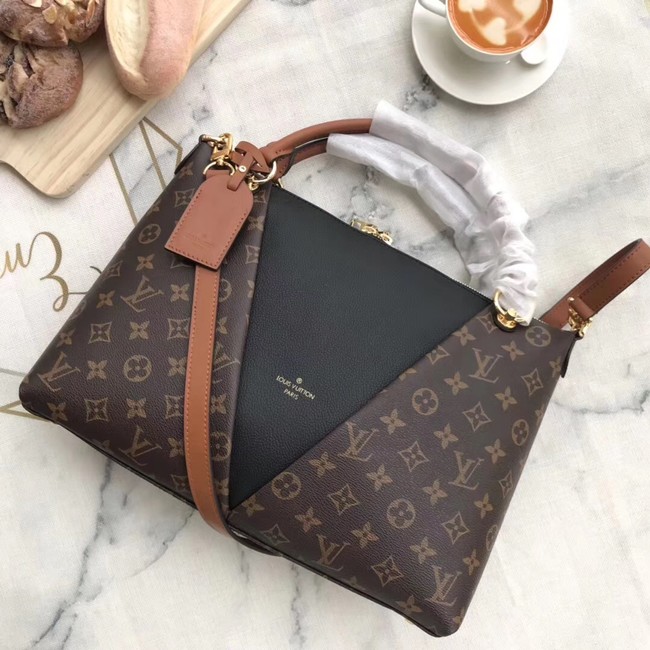 Louis Vuitton Monogram Canvas original V TOTE MM M43949 black