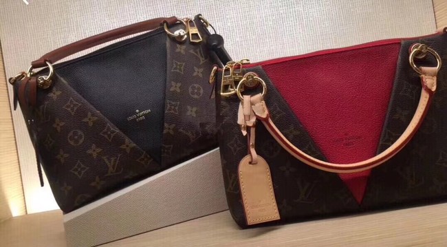 Louis Vuitton Monogram Canvas original V TOTE MM M43949 black