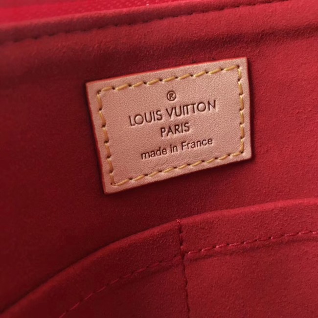 Louis Vuitton Monogram Canvas original V TOTE BB M43966 Cerise Red