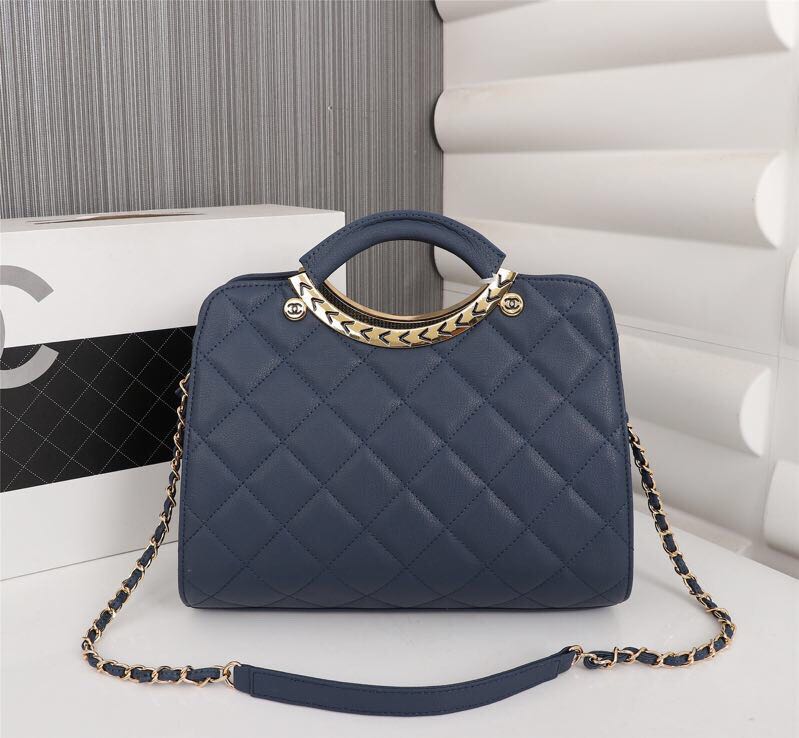 Chanel Sheepskin Tote Bag 3269 blue