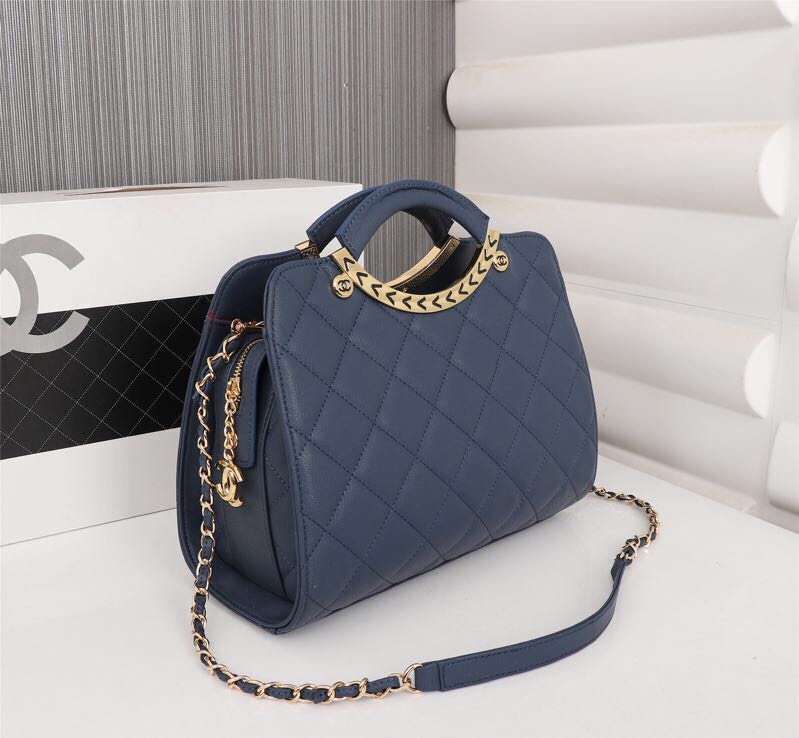 Chanel Sheepskin Tote Bag 3269 blue