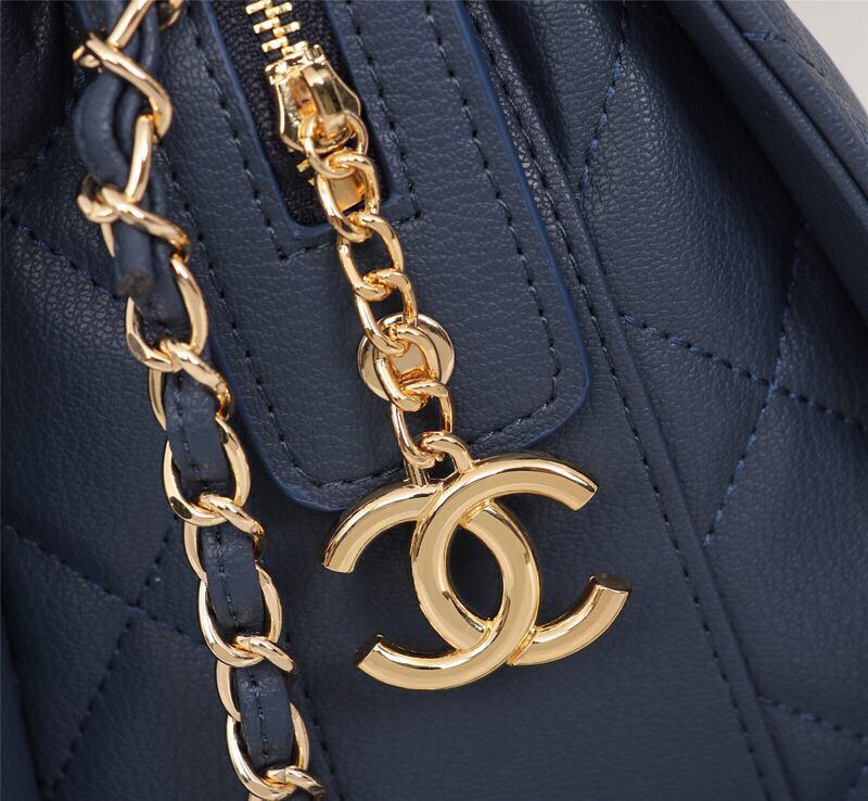 Chanel Sheepskin Tote Bag 3269 blue