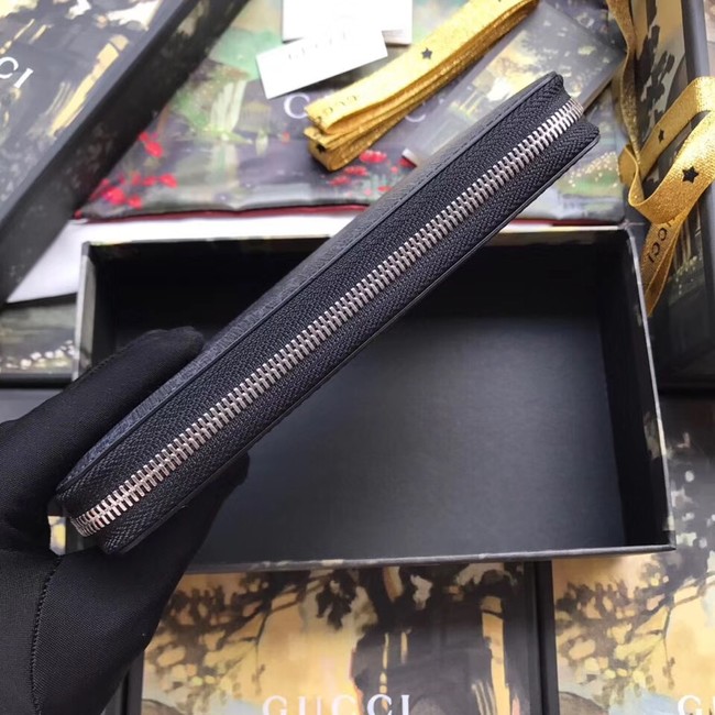 Gucci GG Supreme zip around wallet 451273 black