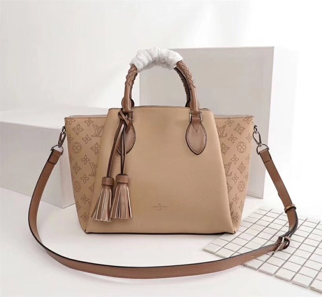 Louis Vuitton Mahina Leather HAUMEA M55030 apricot