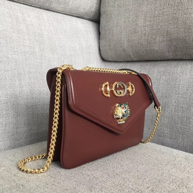 Gucci Rajah medium shoulder bag 537241 Burgundy