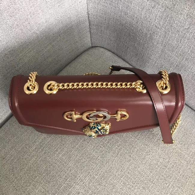 Gucci Rajah medium shoulder bag 537241 Burgundy