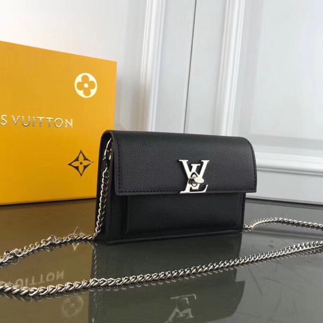 Louis Vuitton MYLOCKME BB CHAIN LOUISE M63471 black