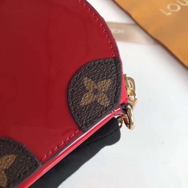 Louis Vuitton Monogram Vernis original MICRO BOITE CHAPEAU MM63484 red