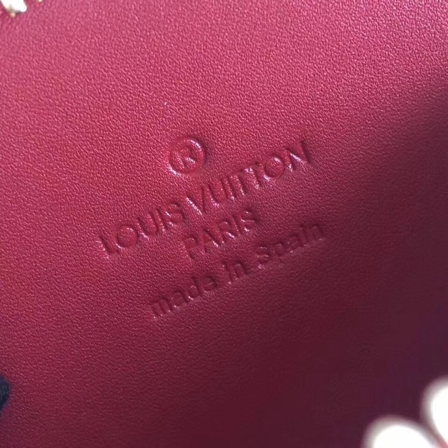 Louis Vuitton Monogram Vernis original MICRO BOITE CHAPEAU MM63484 red