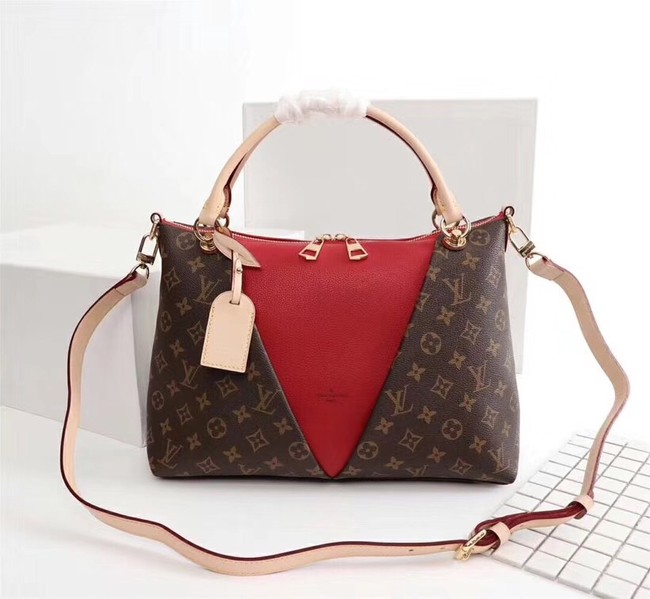 Louis Vuitton V TOTE MM M43949 red