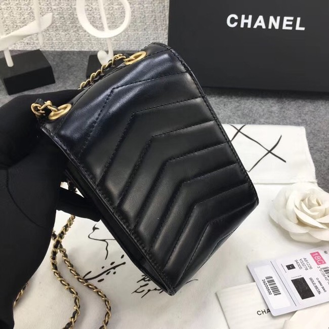 Chanel Original Clutch with Chain A81226 Calfskin & Gold-Tone Metal A81226 Black