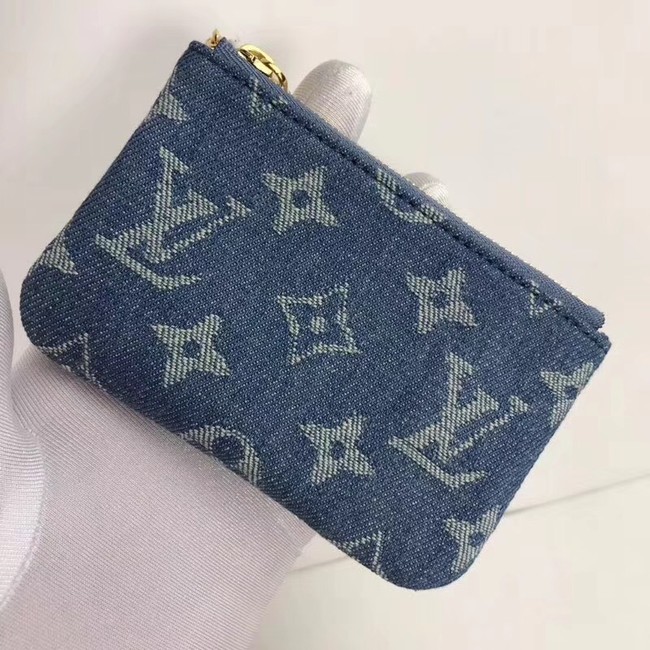 Louis vuitton original KEY POUCH M62650 blue