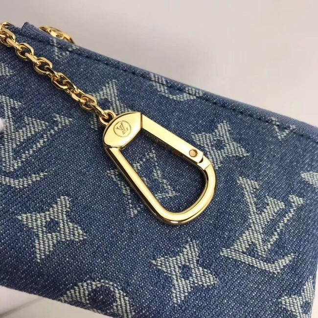 Louis vuitton original KEY POUCH M62650 blue