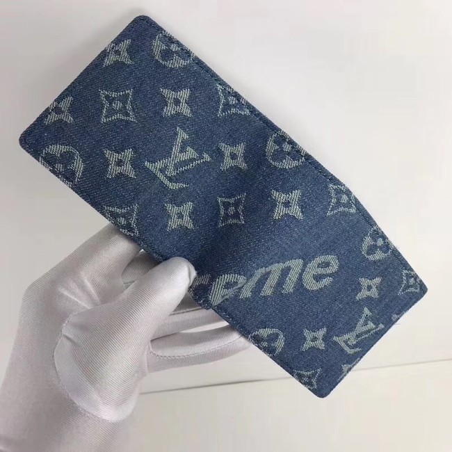 Louis vuitton original MULTIPLE WALLET M60895 blue