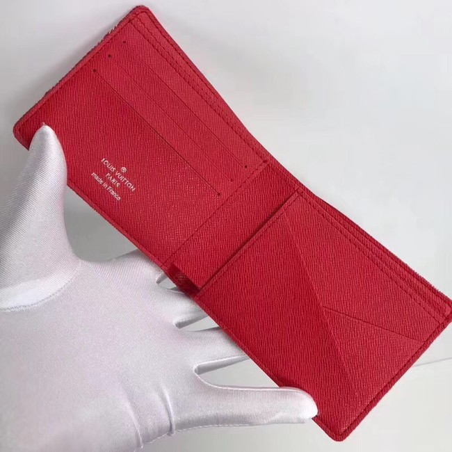 Louis vuitton original MULTIPLE WALLET M60895 red