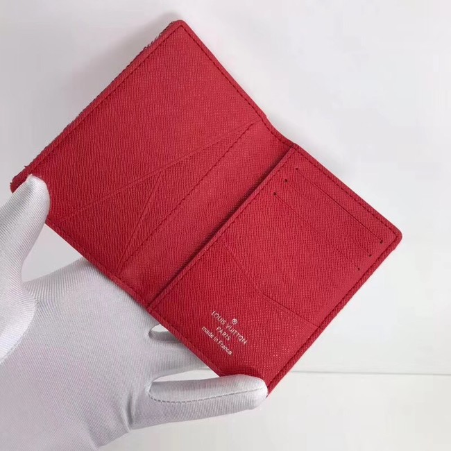 Louis vuitton original POCKET ORGANIZER M61696 red