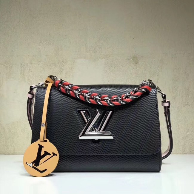 Louis vuitton original epi leather TWIST MM M52503 black