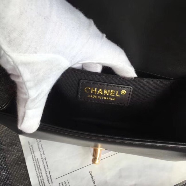 CHANEL Handbag Small BOY Original A67085 Gold-Tone Metal
