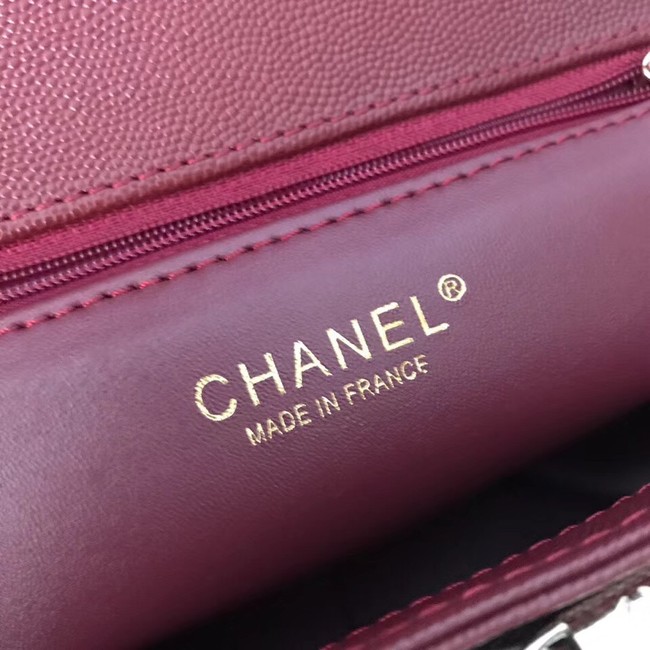 Chanel Flap Shoulder Bag Original Leather A55814 Burgundy