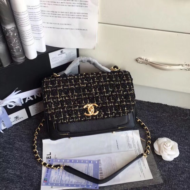 Chanel Flap Shoulder Bag Original Leather A55814 black
